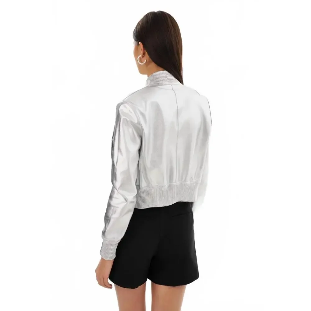 Lamarque Cream Bomber Jacket - Picture 5 of 6